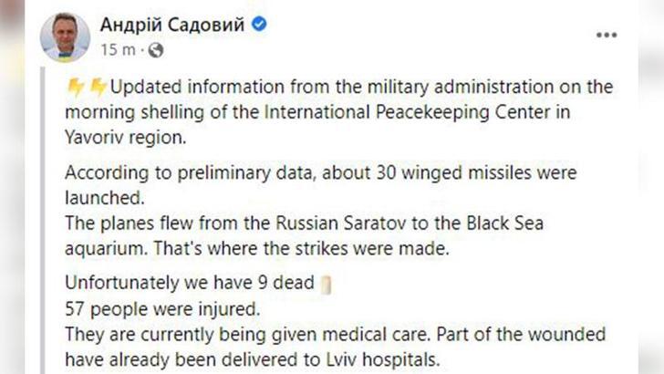 Lviv’deki bombardımanda 9 can kaybı