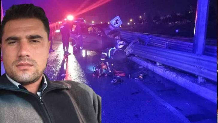 Bariyere çarpan otomobilde kooperatif başkanı öldü