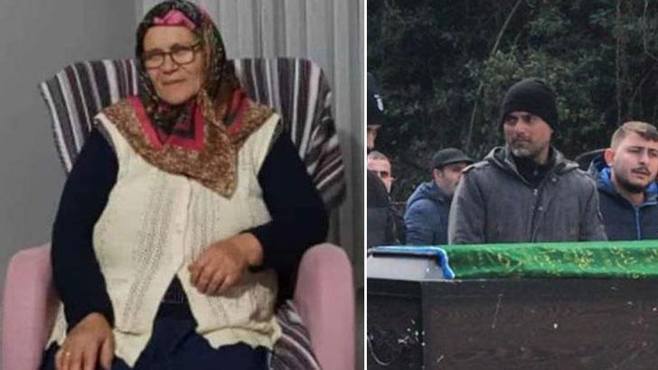 İtfaiye amirinin yangında ölen annesi toprağa verildi