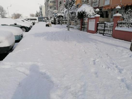 Silivri'de kar
