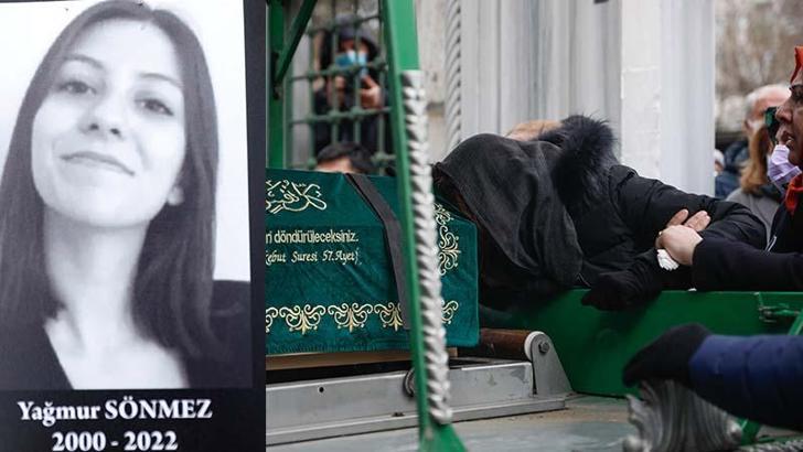 Bakırköy'de cinayete kurban giden Yağmur Sönmez son yolculuğuna uğurlandı