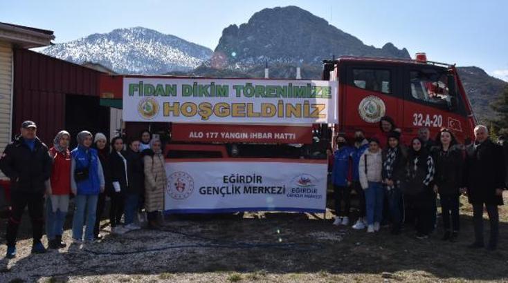 Eğirdir'de her yıl 300 hektar ağaçlandırılıyor