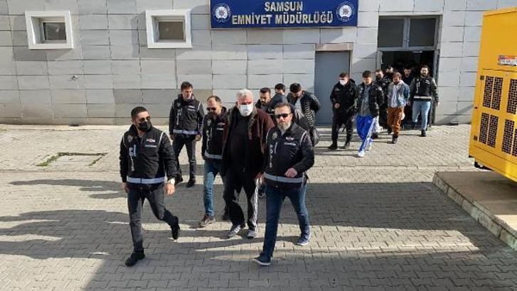 Samsun merkezli suç örgütü operasyonunda 15 şüpheli daha adliyede