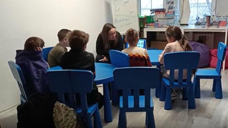 Türkiye'ye gelen Ukraynalı çocuklar, Türkçe öğreniyor