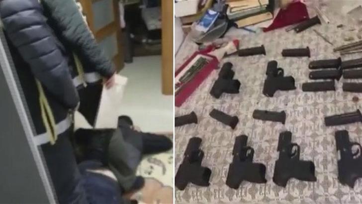 İstanbul merkezli 6 ilde silah kaçakçılarına operasyon; 76 gözaltı