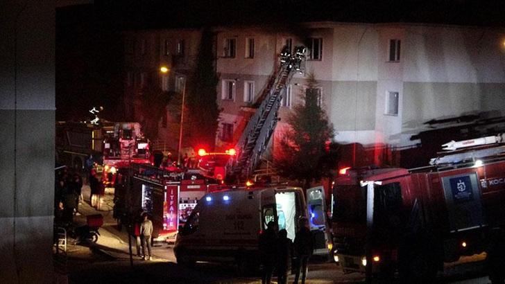 Apartman boşluğunda yangın çıktı; 7 kişi dumandan etkilendi