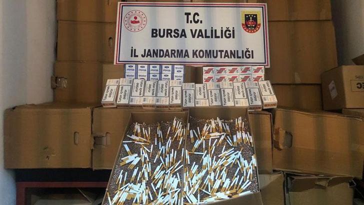Bursa'da 1,5 milyon TL değerinde kaçak sigara ve tütün ele geçirildi