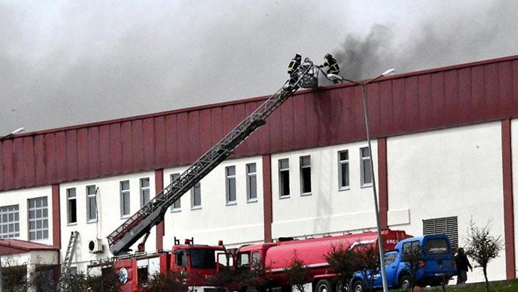 Tekirdağ'da fabrika yangını