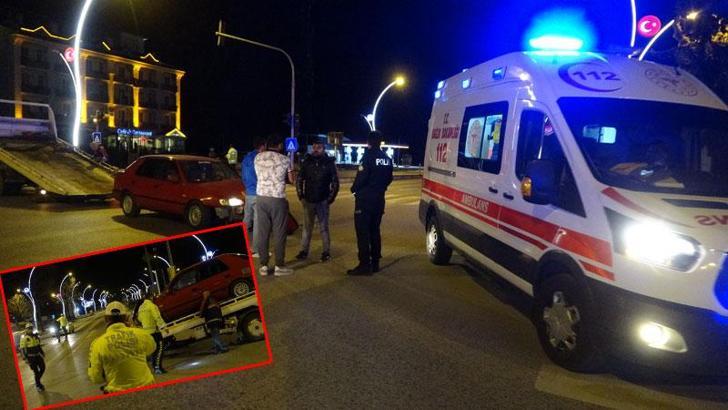 Edirne'de ticari taksi ile otomobil çarpıştı, anne ve kızı yaralandı