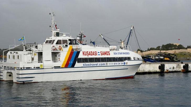 Kuşadası'ndan Sisam'a 2 yıl sonra ilk feribot seferi