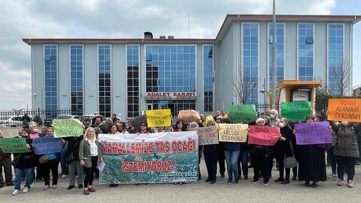 Yerleşim yerine yakın taş ocağının yeniden faaliyete geçmesi yargıya taşındı