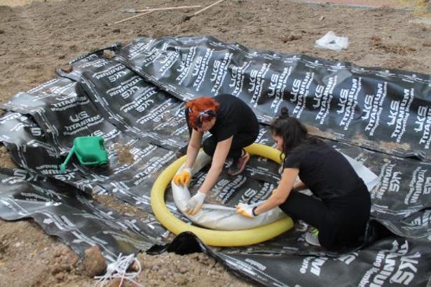 Trakya Üniversitesi'nde kurulan ‘Yağmur bahçeleri projesi’ tamamlandı