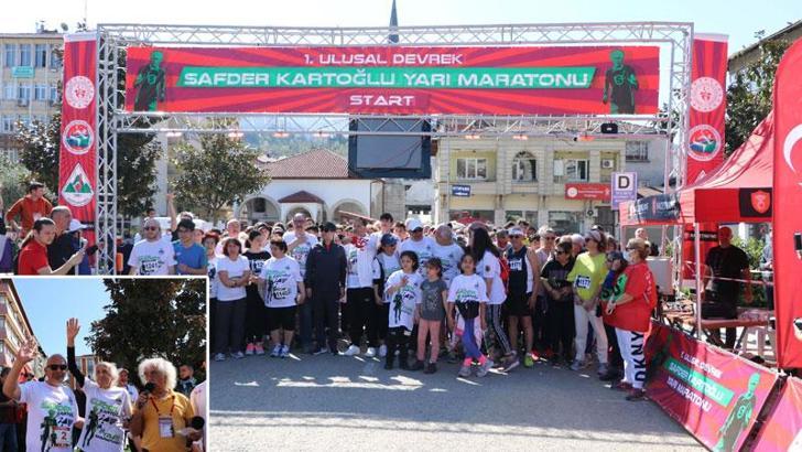 95 yaşında adına düzenlenen maratona katıldı