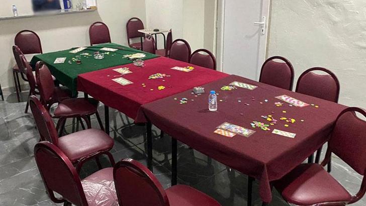 Depoya 'kumar' baskını: 18 kişiye 32 bin lira ceza