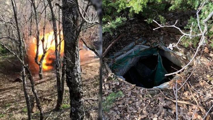 Bingöl'de teröristlerin kullandığı sığınak imha edildi