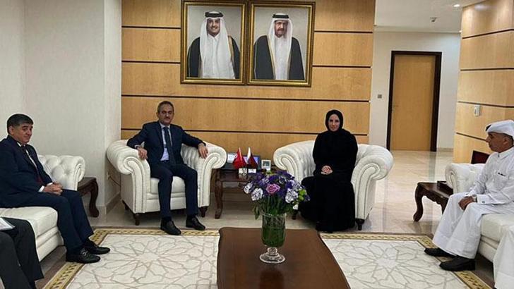 Milli Eğitim Bakanı Özer, Katarlı mevkidaşı Al-Nuaimi ile bir araya geldi
