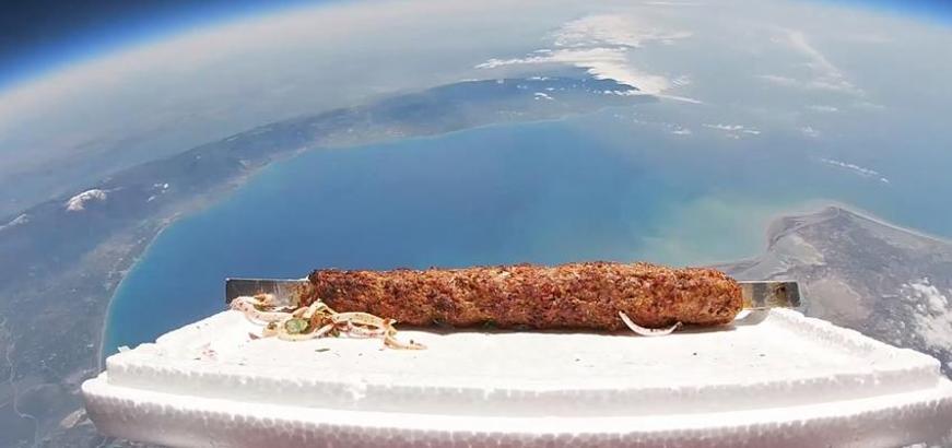 A Kebab maker from Adana attempted to send a kebab into space