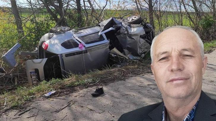 Domuza çarpmamak için sürücünün ani manevra yaptığı araç şarampole uçtu: 1 ölü