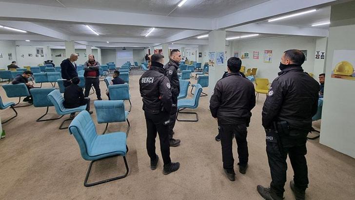 Sendika binasına kumar baskını: 3 gözaltı, 94 bin 500 lira para cezası