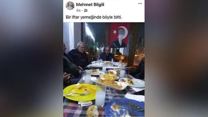 Ramazan ayında içki masasını paylaşan partili istifa etti