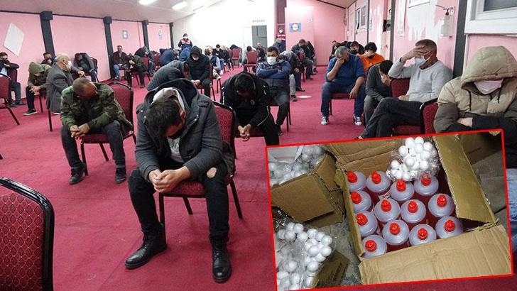 Kumar baskınında 'asit' detayı; 185 kişiye 336 bin TL ceza