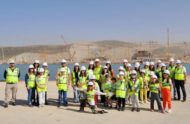 Akkuyu NGS çalışanlarının çocukları sahayı gezdi