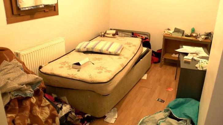 Sancaktepe'de operasyon yapılan hücre evi görüntülendi