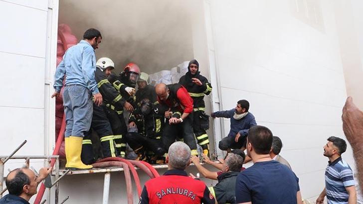 Şanlıurfa’da iplik fabrikasında yangın
