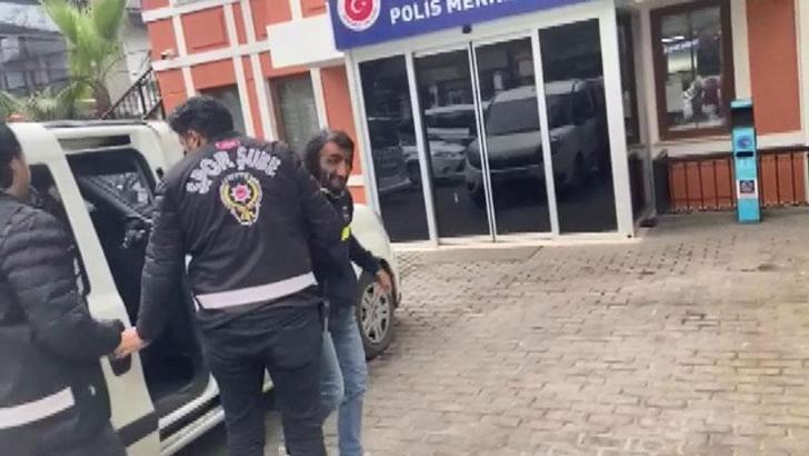 Trabzonspor bayrağını indirmeye çalışan Rambo Okan gözaltına alındı