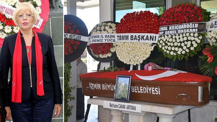 Eski CHP İzmir Milletvekili Canan Arıtman son yolculuğuna uğurlandı