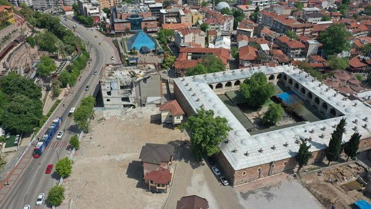 Bursa’da Tarihi Çarşı ve Hanlar Bölgesi’ndeki projede sona gelindi