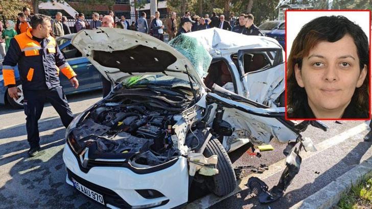 Üniversite idari personeli kazada öldü