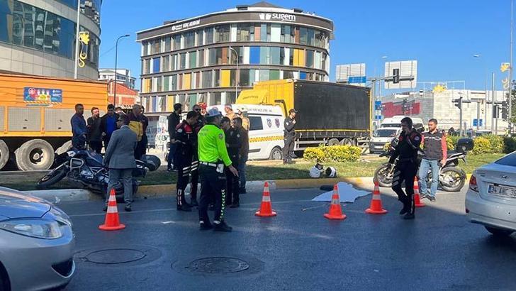 Sultanbeyli'de motosikletli Yunus ekibi TIR ile çarpıştı: 1 şehit 1 yaralı