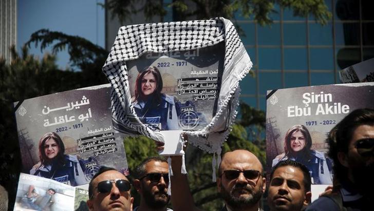 The murder of the journalist protested in front of the Israeli Consulate