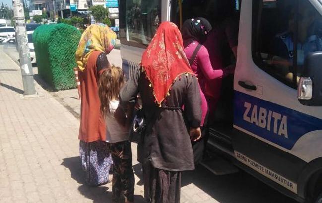 Osmaniye’de dilenci ve kaldırım işgali denetimi