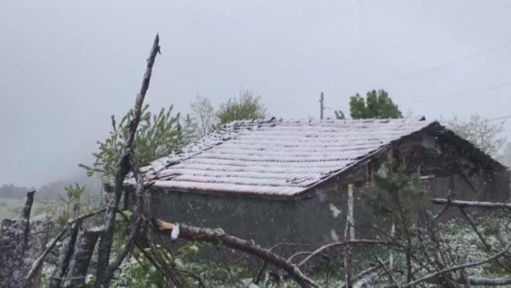 Amasya'nın yüksekleri karla beyaza büründü