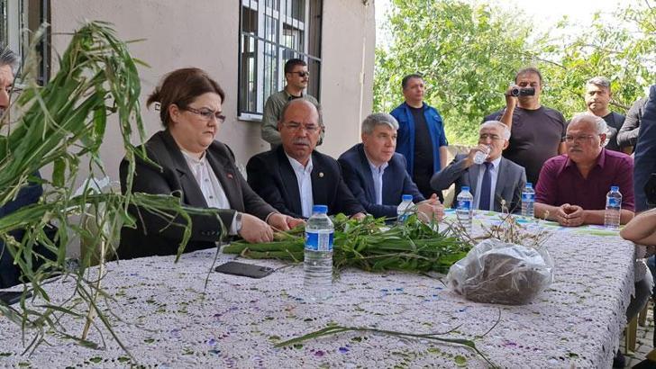 Bakan Yanık, Kadirli'de doludan zarar gören tarım alanlarını inceledi