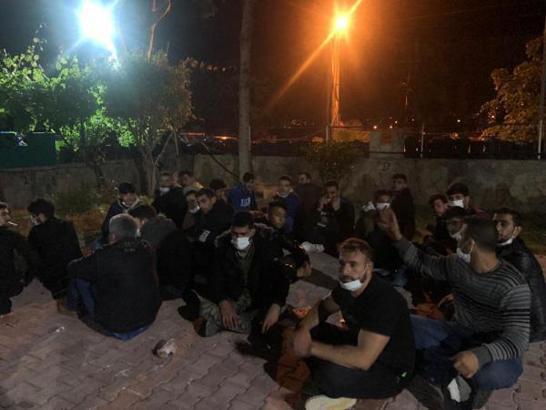 Alanya'da Suriyeli 36 kaçak göçmen yakalandı