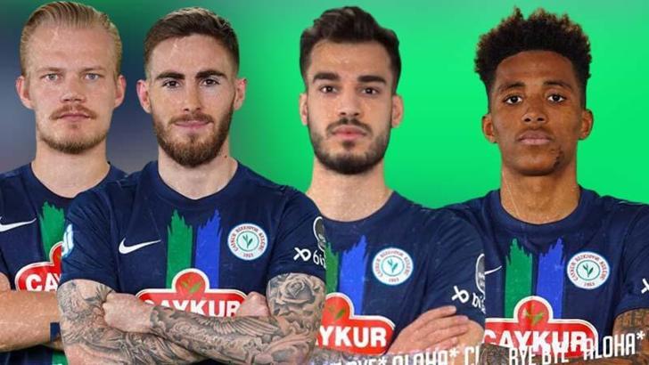 Çaykur Rizespor'da kiralık sözleşmesi sona eren 4 oyuncu ile yollar ayrıldı