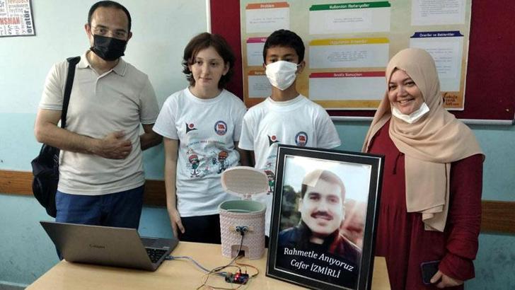 Kazada ölen Cafer öğretmenin projesini tamamlayıp, sergilediler