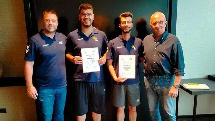 Levent Ulaş Bilgi ve Emre Çetindemir'e EHF'den uluslararası kokart