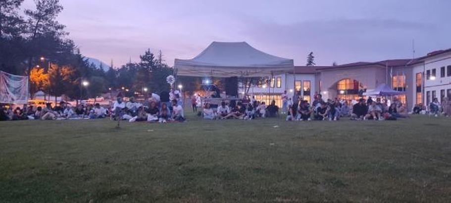 Safranbolu'da açık havada film keyfi