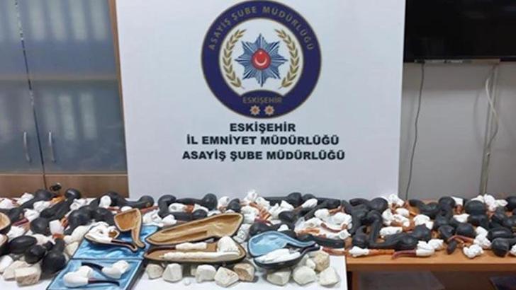 100 bin liralık lüle taşından pipo hırsızlığına tutuklama