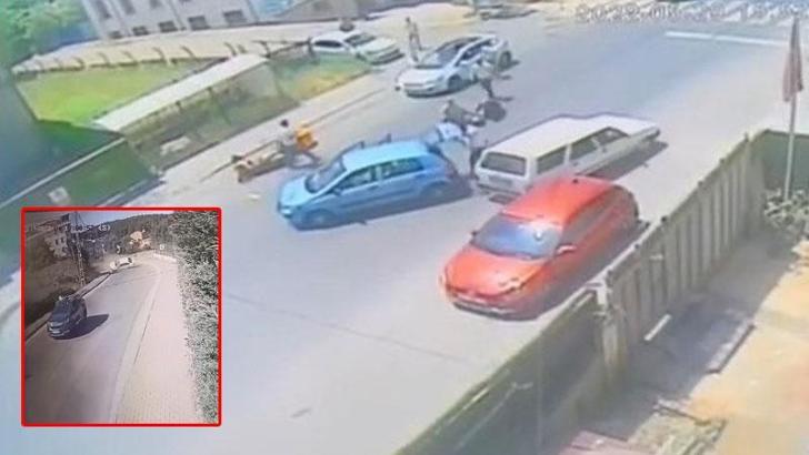 Çekmeköy’deki iki ayrı kaza kamerada