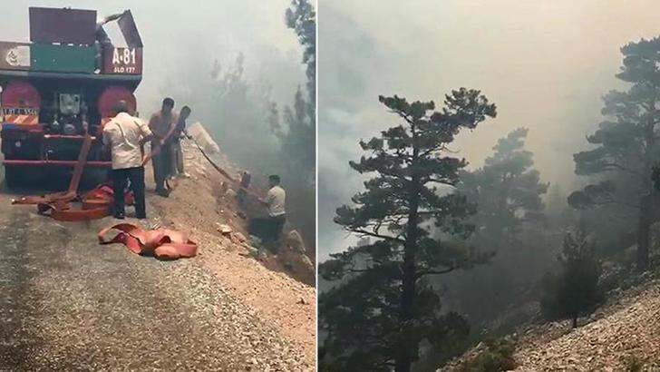 Antalya'daki orman yangını, 6 saatte kontrol altına alındı