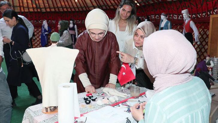 Emine Erdoğan'dan Etnospor Kültür Festivali'ne ziyaret