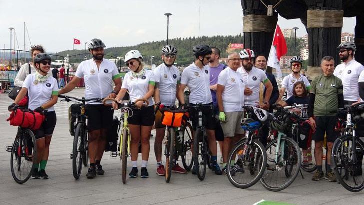 Çanakkale- İzmir arasında, 'Orman Vatandır Bisiklet Turu' başladı