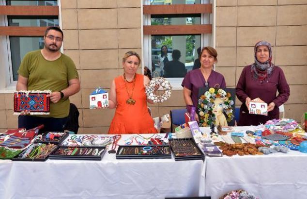 AMATEM'de tedavi gören hastalar el sanatları sergisi açtı