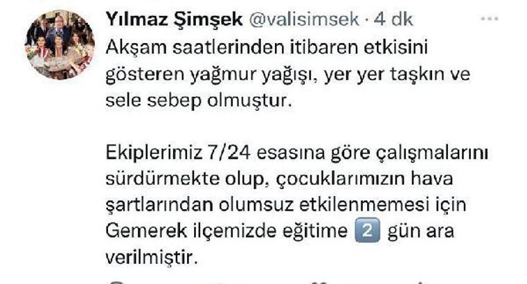 Gemerek'te etkili olan sağanak sele neden oldu (2)