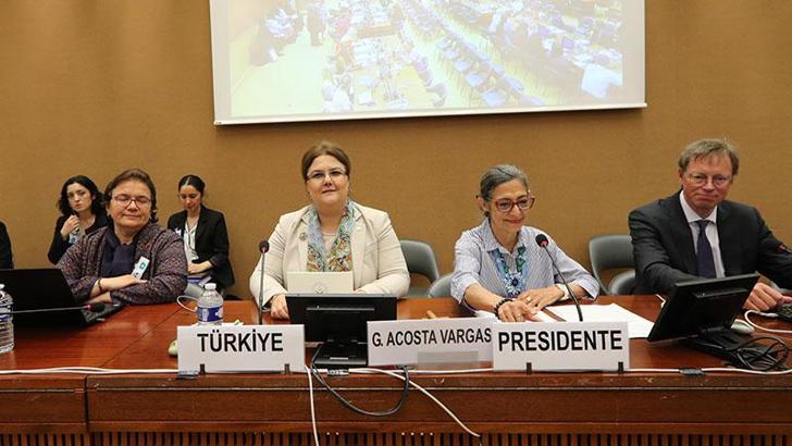 Bakan Yanık, Cenevre’de Türkiye’nin kadına yönelik şiddetle mücadelesini anlattı